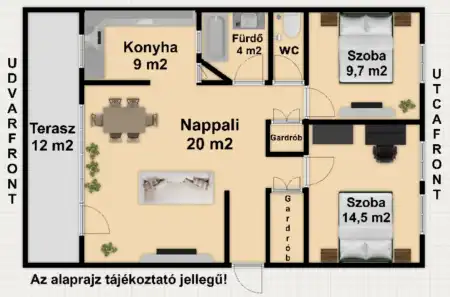 Kiadó tégla lakás, Szeged 3 szoba 63 m² 190 E Ft/hó